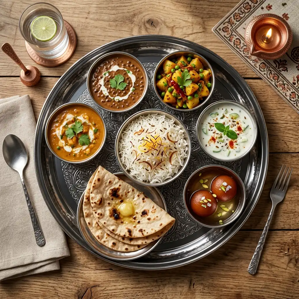 Manra tiffin and thali