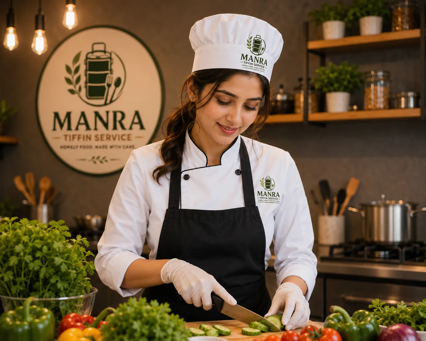 Chef preparing fresh meals